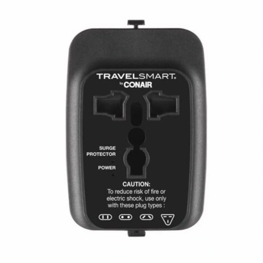 Conair TravelSmart Black Worldwide Adapter